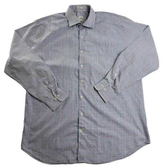 Peter Millar Mens Long Sleeve Button Up Shirt Multicolor Size XL - Picture 1 of 8